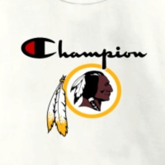 NFL Washington Redskins Champion Football Team Logo Graphic Sweatshirt 159 - Picture 2 of 5